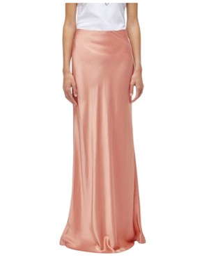 Gonna lunga Blugirl in raso di viscosa rosa in DONNA