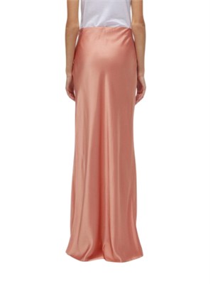 Gonna lunga Blugirl in raso di viscosa rosa in DONNA