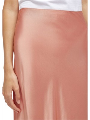 Gonna lunga Blugirl in raso di viscosa rosa in DONNA