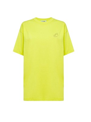 T-shirt Blugirl in cotone verde lime in DONNA