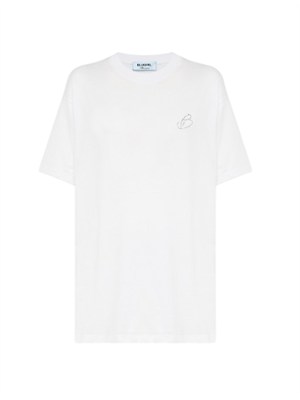 T-shirt Blugirl in cotone bianco in DONNA