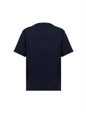 T-shirt Blugirl in cotone blu in DONNA