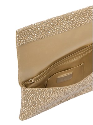 Pochette Siria Twenty Fourhaitch oro con cristalli all over in DONNA