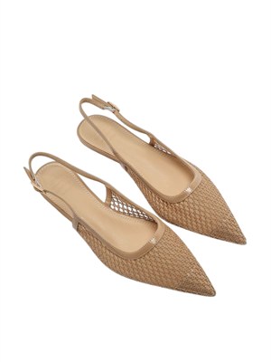 Ballerine mini tacco Jacara Twenty Fourhaitch sabbia in DONNA