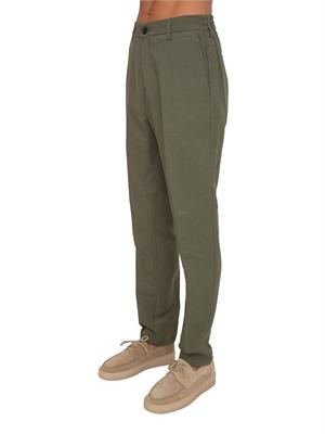 Pantalone Picasso Siviglia uomo misto viscosa e lino verde in UOMO