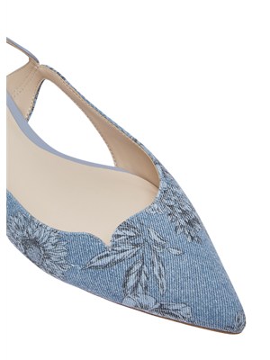 Ballerine slingback Liu Jo in denim floreale in DONNA