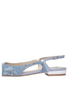 Ballerine slingback Liu Jo in denim floreale in DONNA