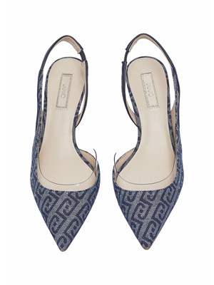 Slingback Liu Jo donna in denim jacquard in DONNA
