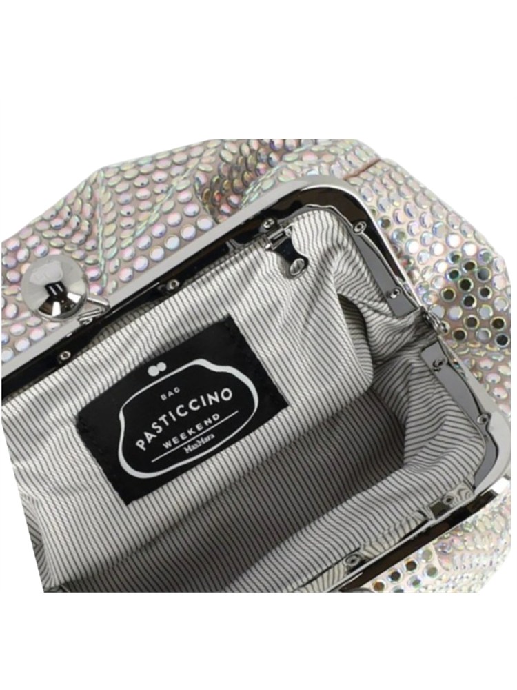 Clutch Pasticcino Lama Max Mara Weekend con strass