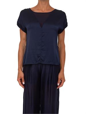 Blusa Clinton Kocca in viscosa blu in DONNA