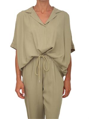 Blusa Basilide Kocca in tessuto verde in DONNA