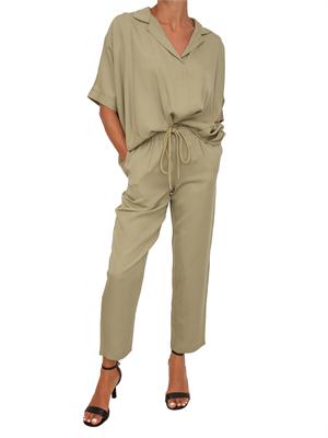 Blusa Basilide Kocca in tessuto verde in DONNA