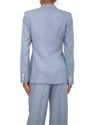 Giacca Darius Kocca in misto lino azzurro in DONNA