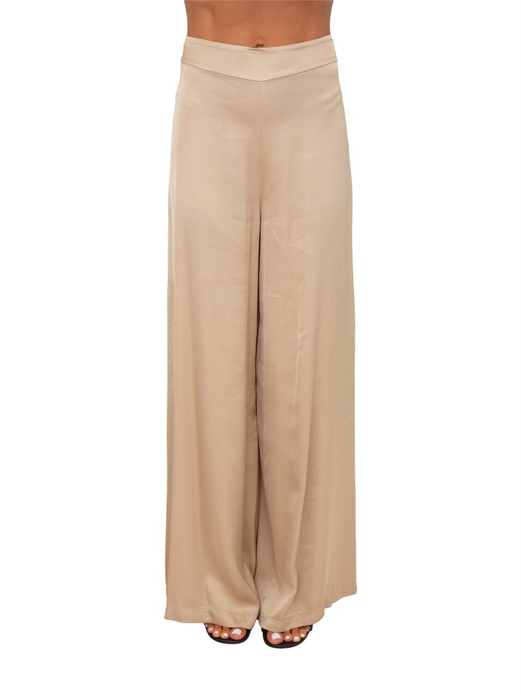 Pantaloni Calador Kocca in viscosa beige