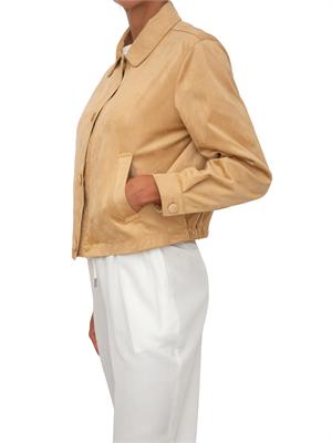 Giubbino Dulcine Kocca effetto scamosciato beige in DONNA