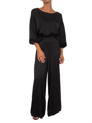 Blusa Citino Kocca in viscosa fluida nera in DONNA