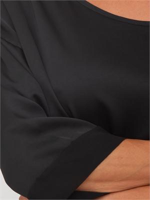 Blusa Citino Kocca in viscosa fluida nera in DONNA
