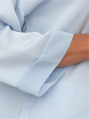 Blusa Citino Kocca in viscosa fluida azzurra in DONNA
