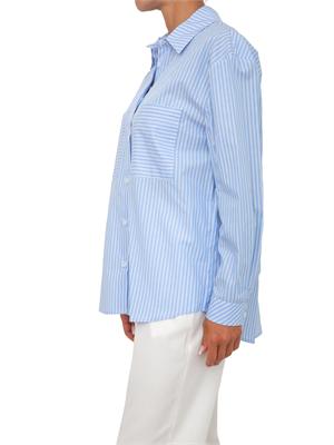 Camicia Geronide Kocca in cotone a righe azzurre in DONNA