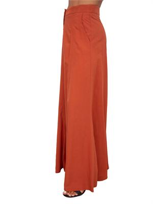 Gonna lunga  Mansue Kocca misto lino terracotta in DONNA