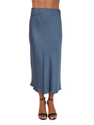 Gonna midi Nicodemo Kocca in tessuto fluido azzurro in DONNA