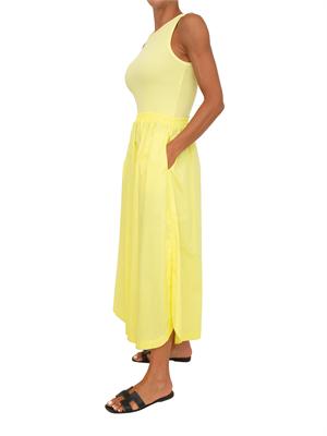 Abito midi Neirus Kocca in misto cotone giallo in DONNA