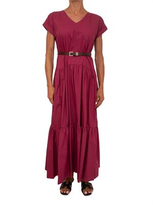 Abito Marinna Kocca in cotone bordeaux in DONNA