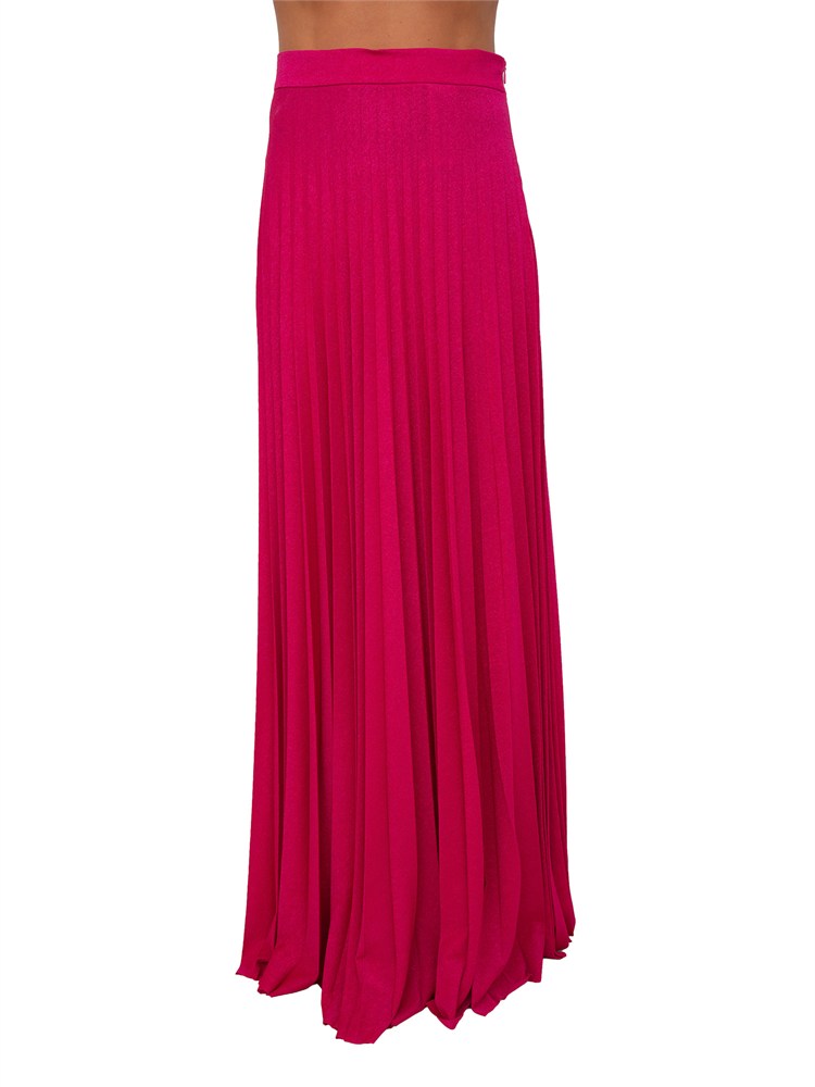 Gonna fuxia Oringa Kocca in tessuto lurex plissÈ