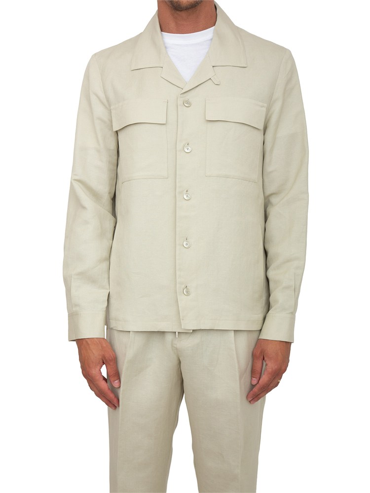 Camicia overshirt beige Antony Morato lino e cotone