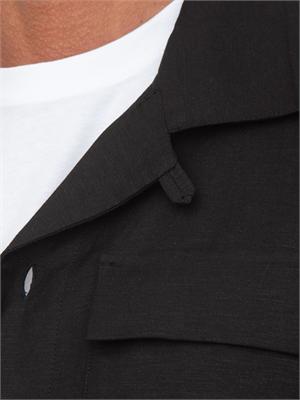 Camicia overshirt nera Antony Morato lino e cotone in UOMO