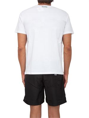 BIKKEMBERGS BEACHWEAR T-shirt bianca Bikkembergs Swimwear uomo in cotone in UOMO