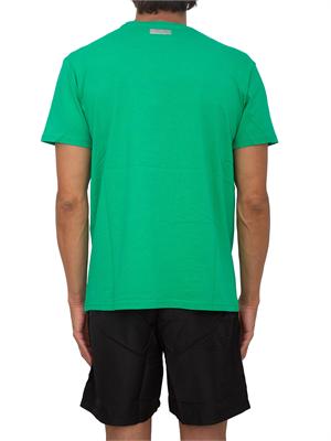 BIKKEMBERGS BEACHWEAR T-shirt verde Bikkembergs Swimwear uomo in cotone in UOMO