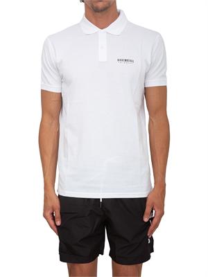 BIKKEMBERGS BEACHWEAR Polo bianca Bikkembergs Swimwear uomo in cotone in UOMO
