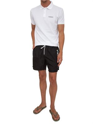 BIKKEMBERGS BEACHWEAR Polo bianca Bikkembergs Swimwear uomo in cotone in UOMO