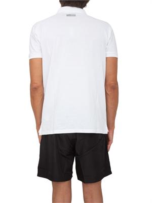 BIKKEMBERGS BEACHWEAR Polo bianca Bikkembergs Swimwear uomo in cotone in UOMO