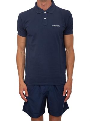 BIKKEMBERGS BEACHWEAR Polo blu  Bikkembergs Swimwear uomo in cotone in UOMO