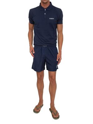 BIKKEMBERGS BEACHWEAR Polo blu  Bikkembergs Swimwear uomo in cotone in UOMO