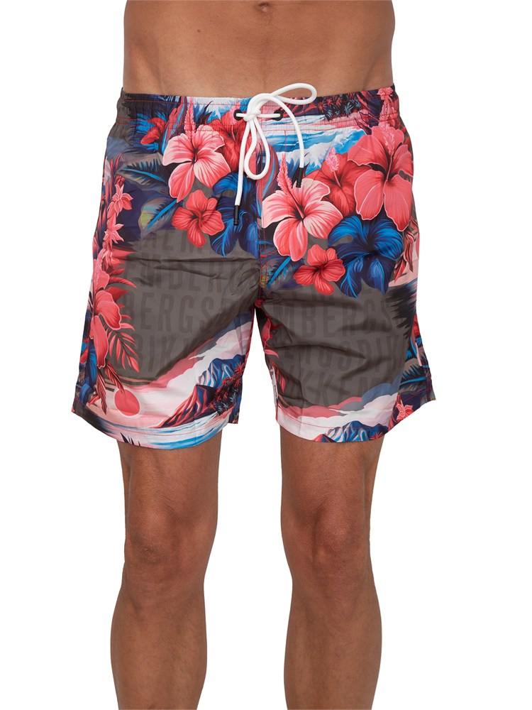 BIKKEMBERGS BEACHWEAR Costume bermuda Bikkembergs uomo in fantasia