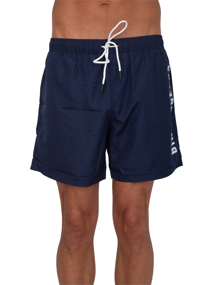 BIKKEMBERGS BEACHWEAR Bermuda mare uomo Bikkembergs blu