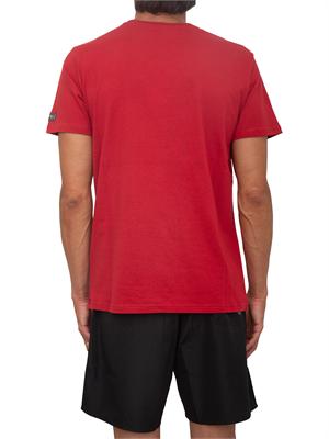 T-shirt rossa Iceberg Beachwear uomo con logo in UOMO
