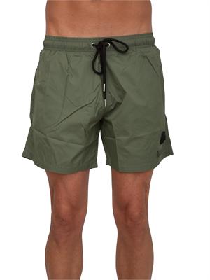 Costume boxer Plein Sport Swim in tessuto tecnico verde in UOMO