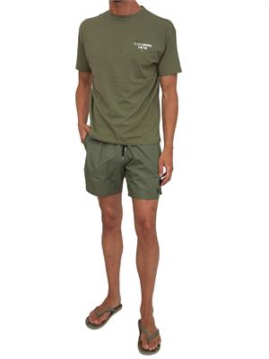 Costume boxer Plein Sport Swim in tessuto tecnico verde in UOMO