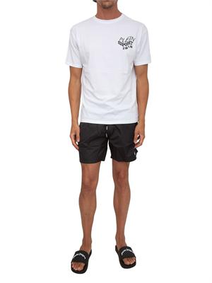 Costume boxer Plein Sport Swim in tessuto tecnico nero in UOMO