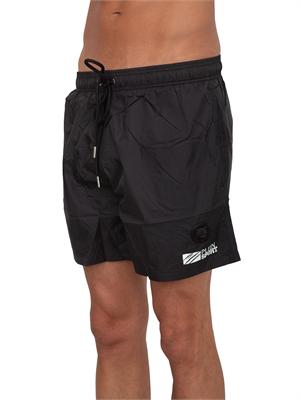 Costume boxer Plein Sport Swim in tessuto tecnico nero in UOMO