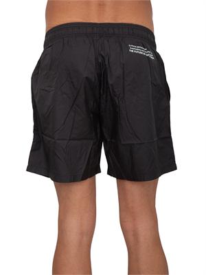 Costume boxer Plein Sport Swim in tessuto tecnico nero in UOMO