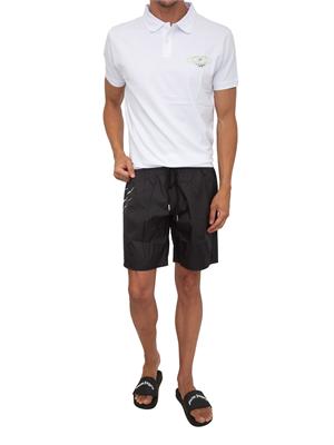 Polo Plein Sport Swim in piquet di cotone bianco in UOMO