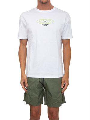 T-shirt bianca Plein Sport Swim uomo con stampe in UOMO