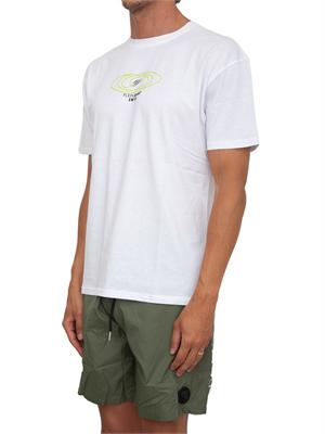 T-shirt bianca Plein Sport Swim uomo con stampe in UOMO