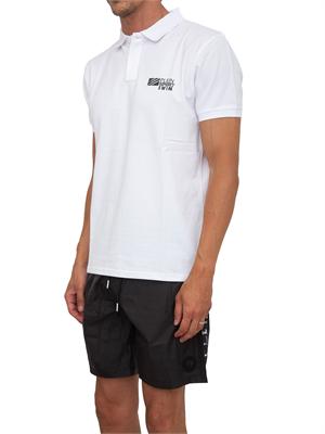 Polo uomo Plein Sport Swim in cotone bianco in UOMO