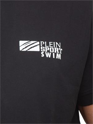 Polo uomo Plein Sport Swim in cotone nero in UOMO
